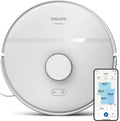 Philips Aspirateur Robot Série 2000 - Aspiration et Lavage, 2700 Pa, Navigation Intelligente, Contrôle via Application, Blanc