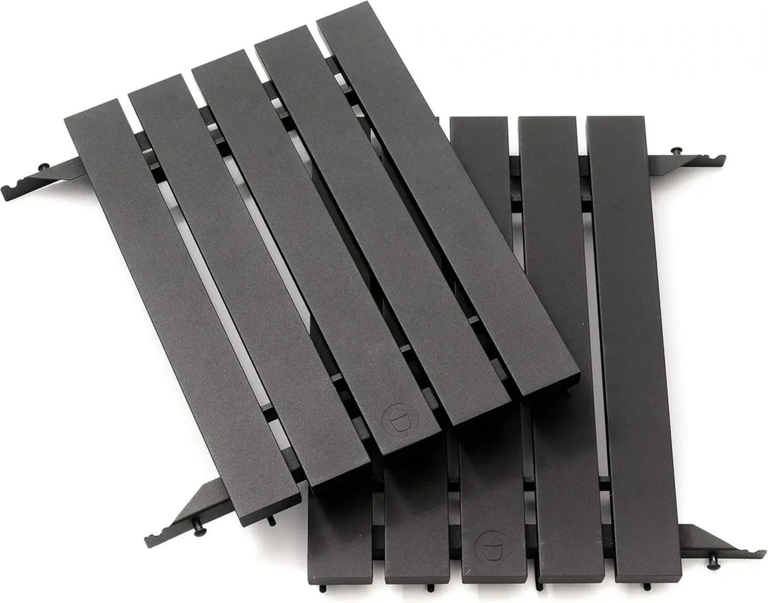 Tablettes Latérales en Aluminium pour Kamado Joe, Noires, Design Classique