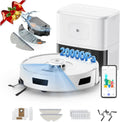 Aspirateur Robot R11 avec Station de Nettoyage, Puissance d'Aspiration 20000Pa, Vidage Automatique 90 Jours, Navigation LiDAR, Connexion WiFi 5G/2.4G