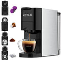 Cafetière Multifonction 4 en 1 19 Bar avec Réservoir 0.8L - Compatible Capsules NES/DG/ESE et Café Moulu - Noir