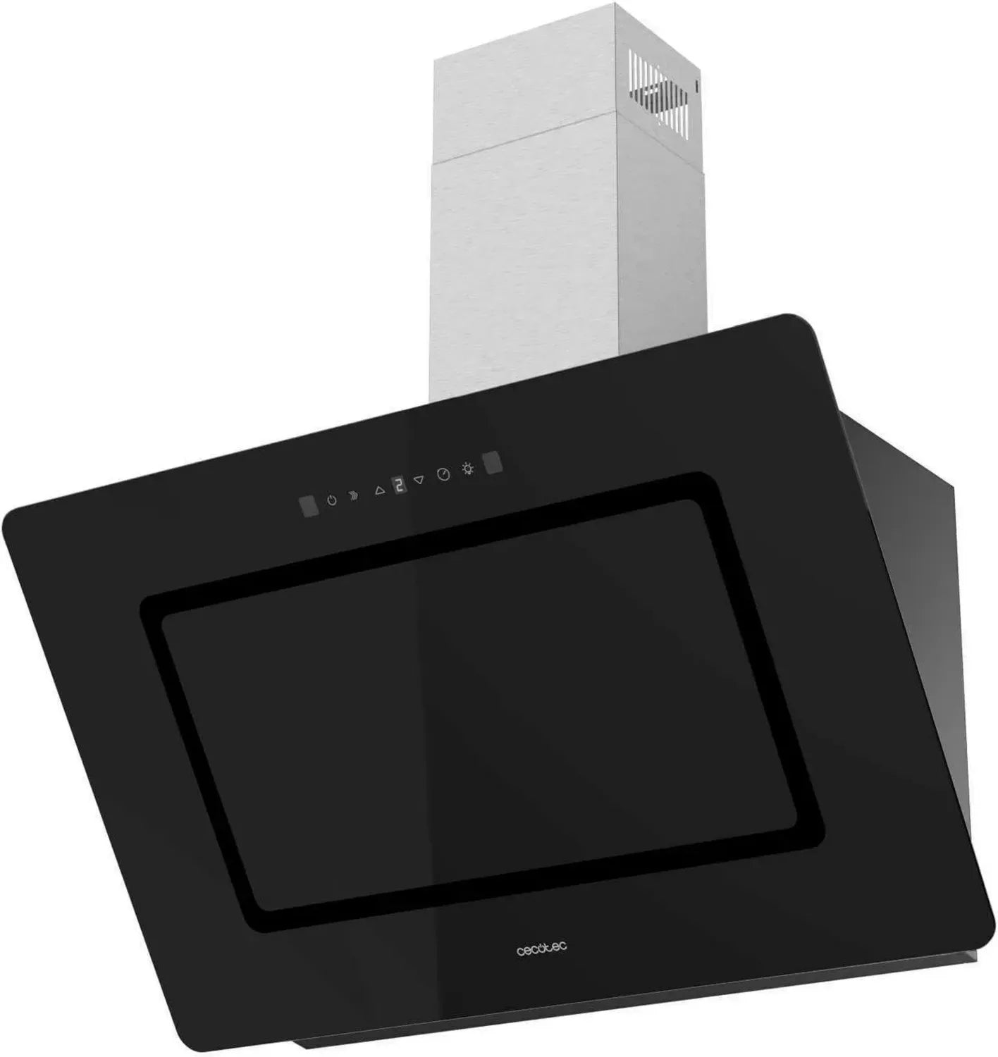 Hotte Aspirante Cecotec Bolero Flux DT 90 cm Noir, A++, 800 m³/h, Moteur 210W, Commande Tactile et Gestuelle, 3 Vitesses, Fonction Booster, Arrêt Différé