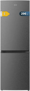 Réfrigérateur Combiné Cecotec 296L avec Éclairage LED et Inox Foncé