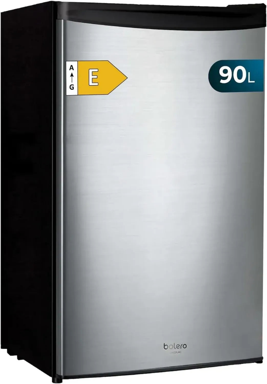 Réfrigérateur Compact Cecotec 90L Inox, Porte Réversible, 5 Températures