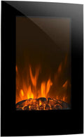 Cheminée Électrique Klarstein 2000W, Décorative avec Effet Flamme LED, Télécommande, Programmation et Thermostat Ajustable